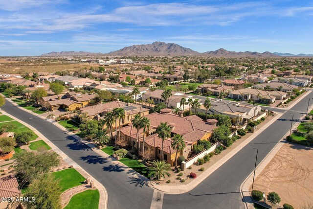 4301 E Taurus Pl, Chandler, AZ 85249 - aerial view of property's location featuring nearby suburban area and mountains