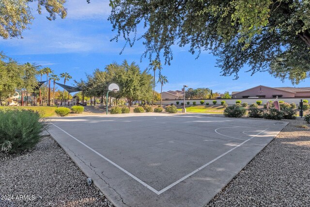 view of sport court featuring community basketball court