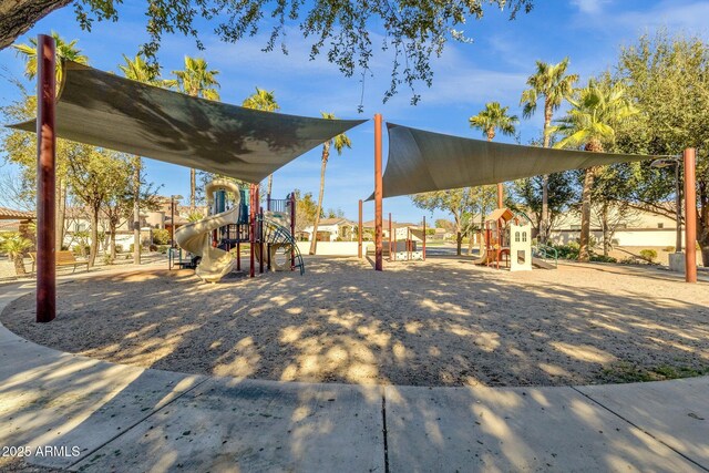 view of community jungle gym