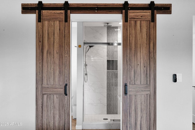 8730 E Montecito Ave, Scottsdale, AZ 85251 - bathroom featuring a marble finish shower