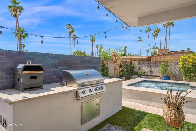8730 E Montecito Ave, Scottsdale, AZ 85251 - fenced backyard with a jacuzzi