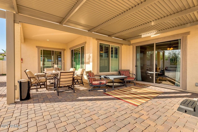 view of patio / terrace with outdoor dining area