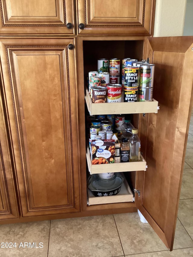 view of pantry