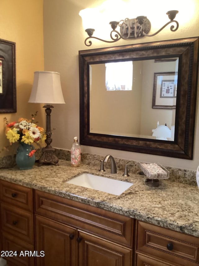 bathroom featuring vanity