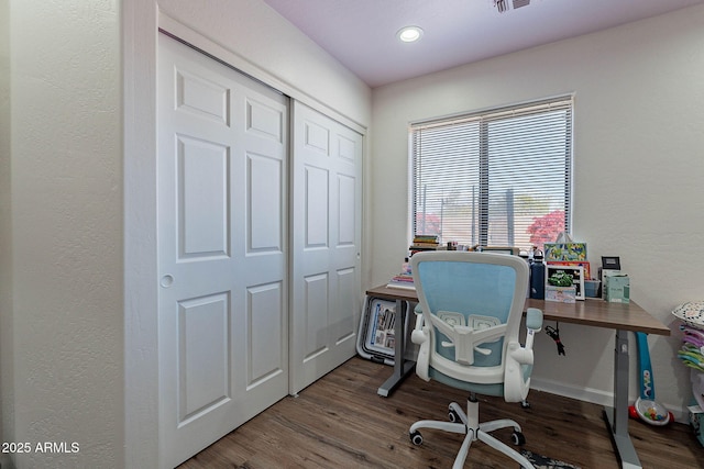2714 E Valencia Dr, Phoenix, AZ 85042 - office space featuring wood finished floors and recessed lighting