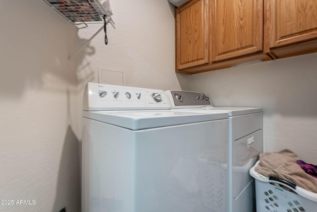 2714 E Valencia Dr, Phoenix, AZ 85042 - laundry area featuring cabinet space and washer and dryer