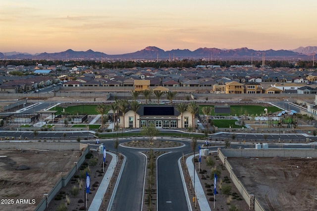 23055 E Watford Dr, Queen Creek, AZ 85142 - aerial perspective of suburban area with a mountain backdrop
