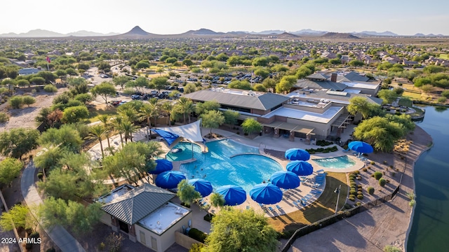 7790 W Noble Prairie Way, Florence, AZ 85132 - bird's eye view with a residential view and a mountain view