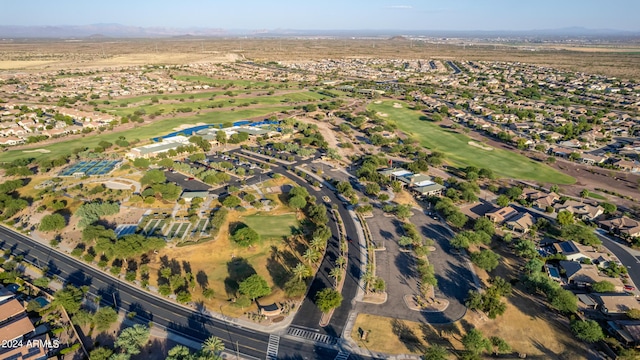 7790 W Noble Prairie Way, Florence, AZ 85132 - bird's eye view featuring view of golf course, a residential view, and a mountain view