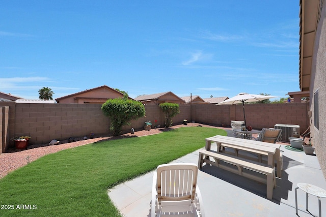 11207 W Turney Ave, Phoenix, AZ 85037 - view of yard with cooling unit and a patio area