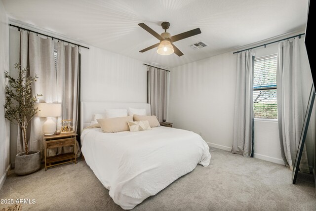 1812 E Parkside Ln E, Phoenix, AZ 85024 - bedroom featuring light carpet and ceiling fan