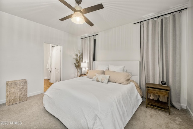 1812 E Parkside Ln E, Phoenix, AZ 85024 - carpeted bedroom with ceiling fan and connected bathroom