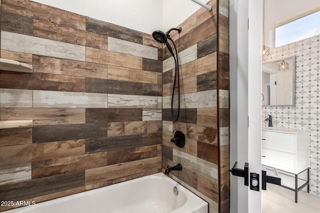 full bathroom featuring shower / bath combination