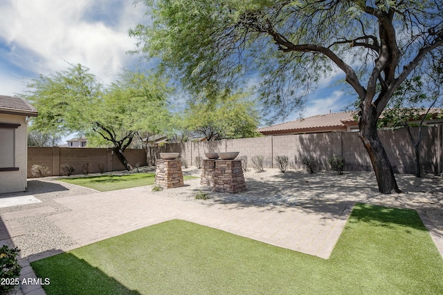 view of yard featuring a patio