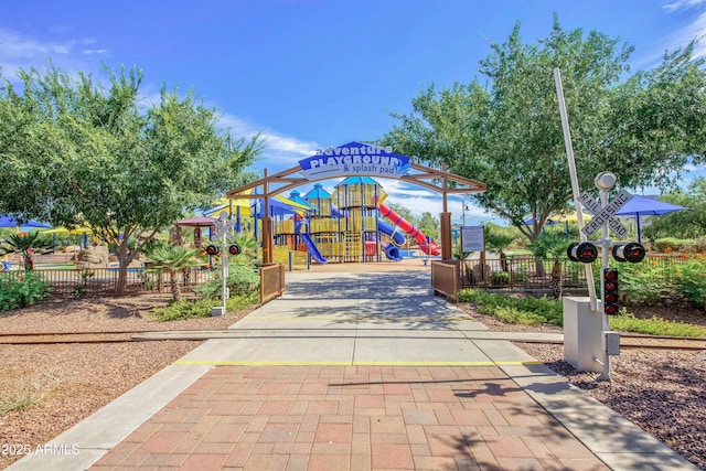 surrounding community featuring fence