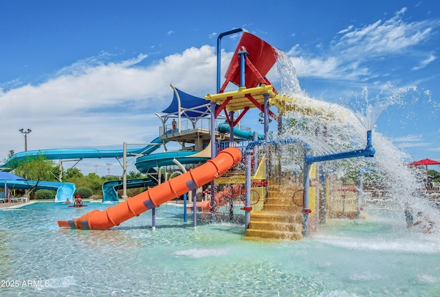 view of community jungle gym