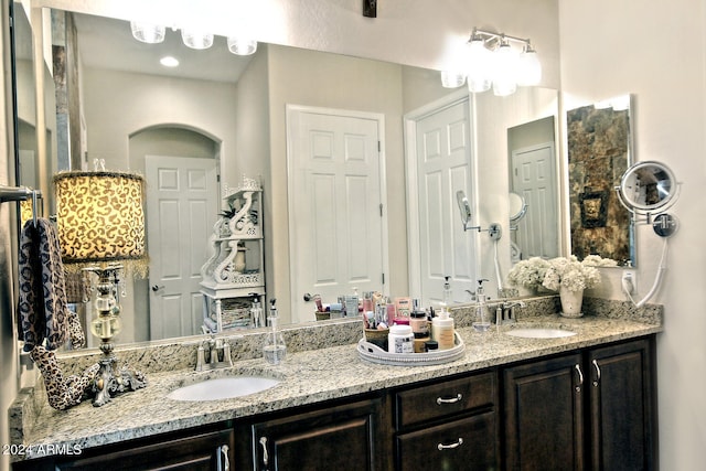 bathroom with vanity