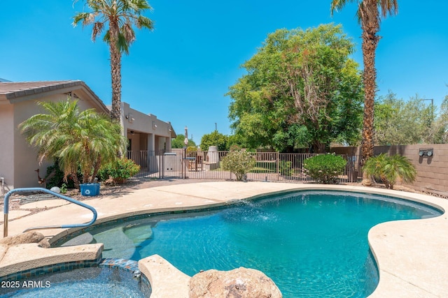 13034 W Krall Ct, Glendale, AZ 85307 - view of pool with a patio and a pool with connected hot tub