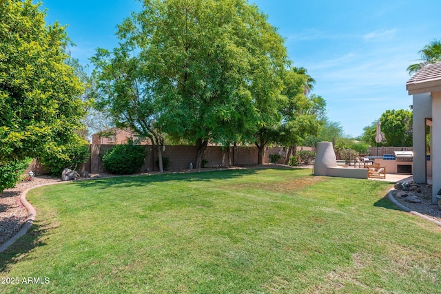 13034 W Krall Ct, Glendale, AZ 85307 - fenced backyard featuring a patio area