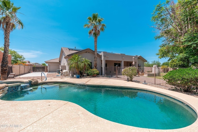 13034 W Krall Ct, Glendale, AZ 85307 - view of swimming pool with a patio area and a pool with connected hot tub
