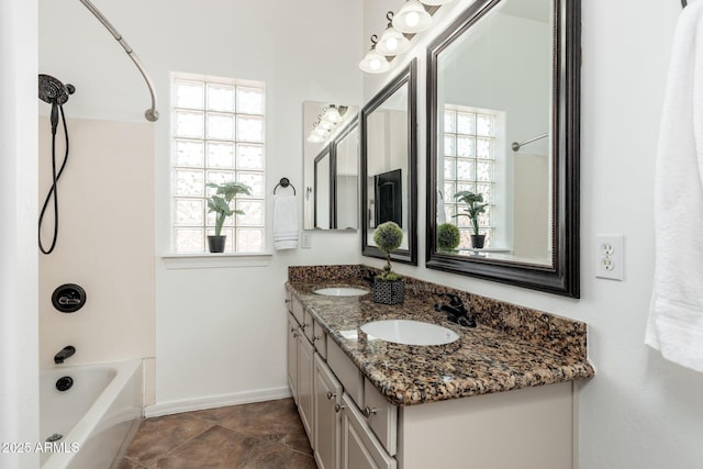 13034 W Krall Ct, Glendale, AZ 85307 - bathroom featuring  shower combination and double vanity