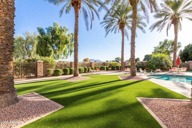 4548 E Carob Dr, Gilbert, AZ 85298 - view of yard with a patio area