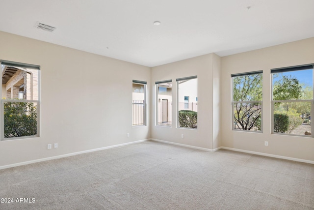 view of carpeted empty room