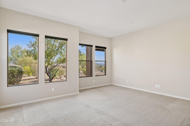 view of carpeted empty room