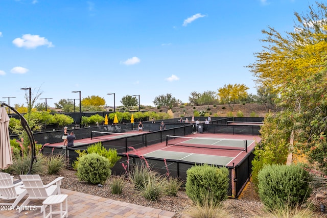 view of tennis court