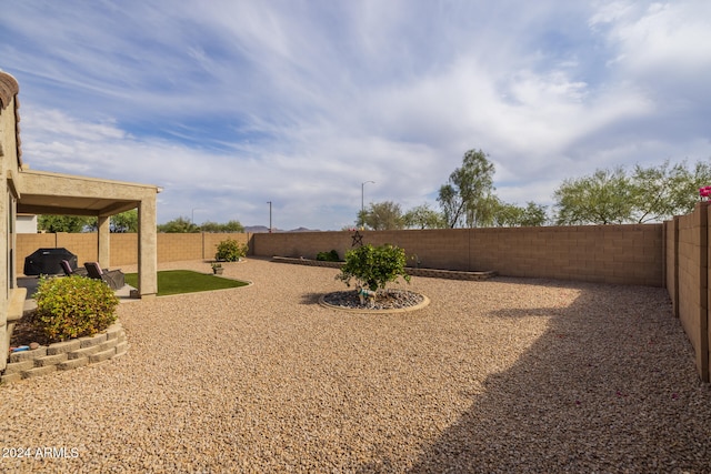 view of yard featuring a patio