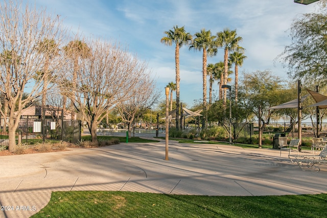 surrounding community with fence