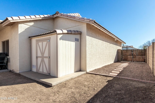 view of outdoor structure