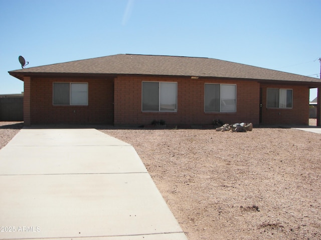 view of ranch-style house