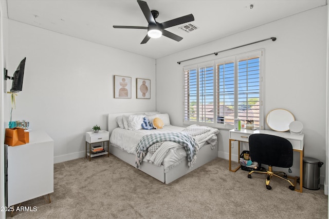 10415 E Rosemary Ln, Scottsdale, AZ 85255 - bedroom featuring carpet floors, ceiling fan, and baseboards