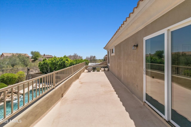 10415 E Rosemary Ln, Scottsdale, AZ 85255 - balcony with view of pool area and a patio area