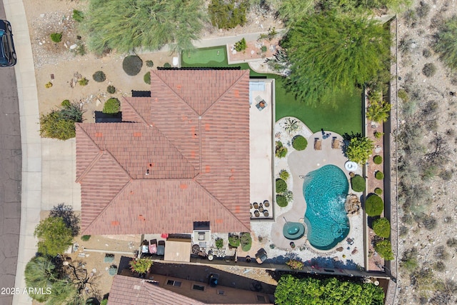 10415 E Rosemary Ln, Scottsdale, AZ 85255 - bird's eye view of a pool area