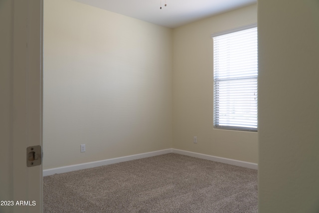 empty room featuring carpet floors