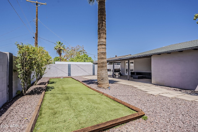 8137 E Indian School Rd, Scottsdale, AZ 85251 - fenced backyard featuring a patio area