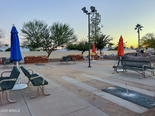 view of home's community featuring a patio area