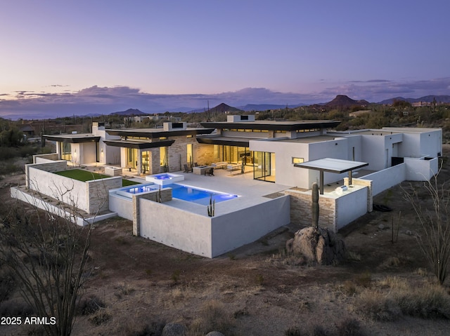28805 N 114th St, Scottsdale, AZ 85262 - pool with fence, a patio, and a mountain view