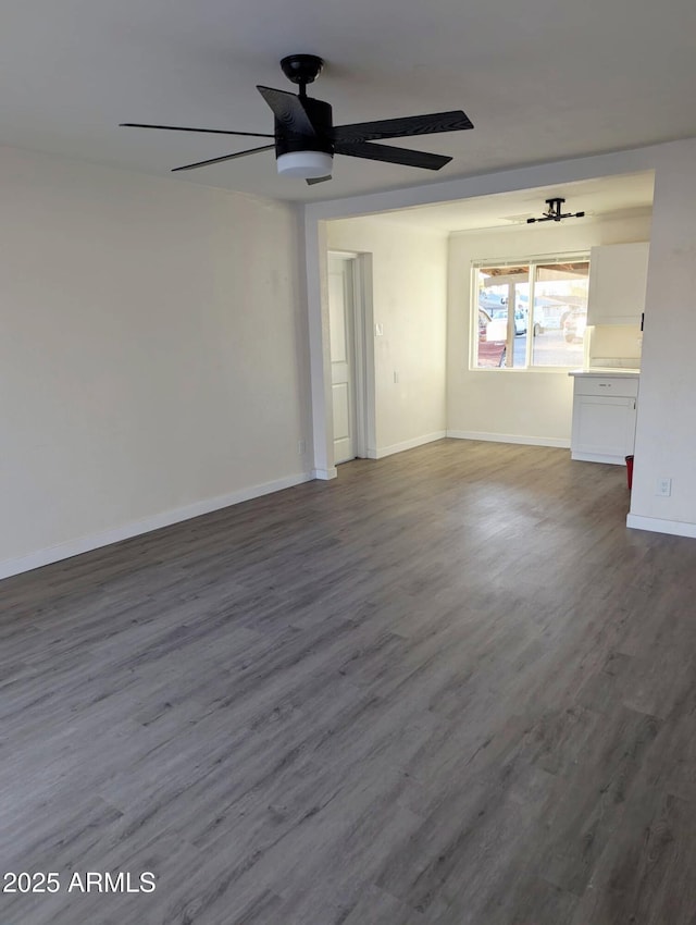 3421 W Montecito Ave, Phoenix, AZ 85017 - unfurnished room with wood finished floors and ceiling fan