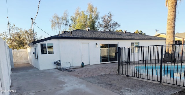 3421 W Montecito Ave, Phoenix, AZ 85017 - back of house with a patio, stucco siding, and roof with shingles