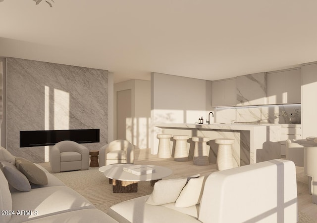 view of living area
