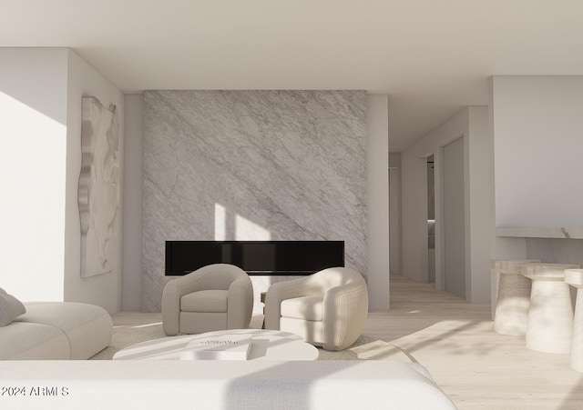 bedroom featuring light wood-type flooring