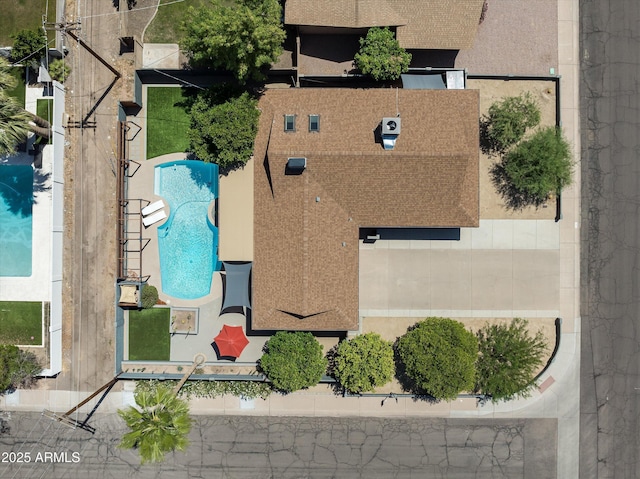 8502 E Rose Ln, Scottsdale, AZ 85250 - aerial view of a pool area