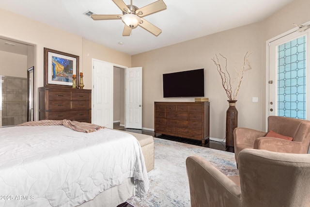 6719 N 15th Ave, Phoenix, AZ 85015 - bedroom with a ceiling fan and baseboards