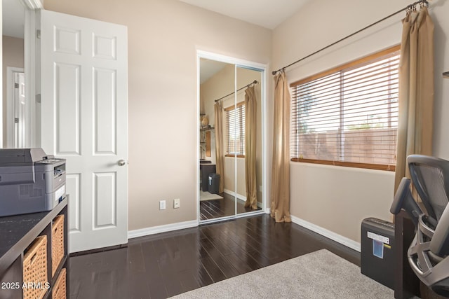 6719 N 15th Ave, Phoenix, AZ 85015 - home office featuring baseboards and wood finished floors