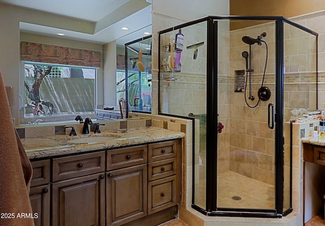 32516 N 68th Pl, Scottsdale, AZ 85266 - full bathroom featuring vanity and a stall shower