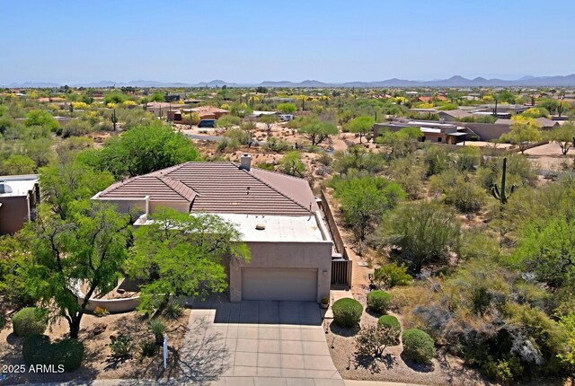 32516 N 68th Pl, Scottsdale, AZ 85266 - aerial view of property and surrounding area featuring a mountainous background