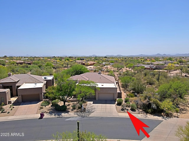32516 N 68th Pl, Scottsdale, AZ 85266 - aerial perspective of suburban area with a mountain backdrop